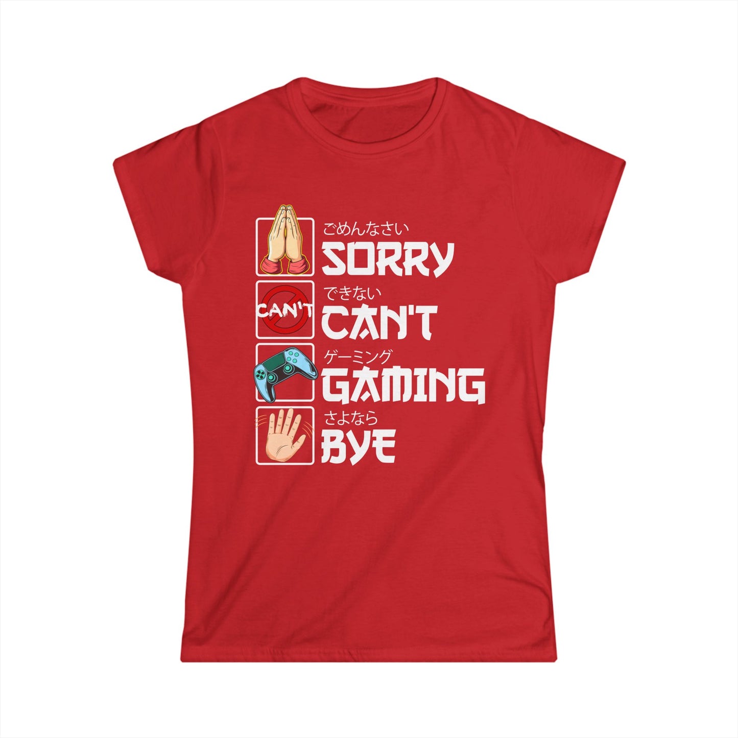 Sorry. Can't. Gaming. Bye. (Anime Version)