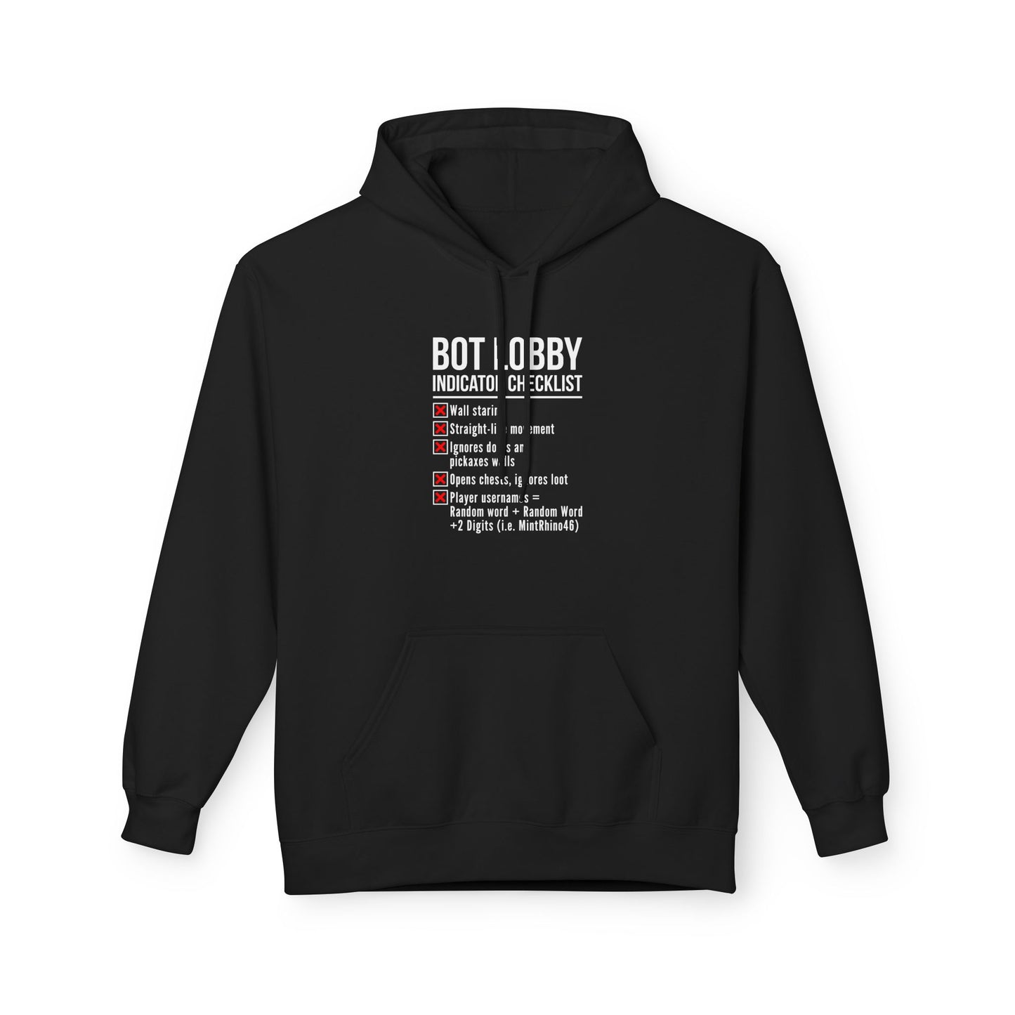 Bot Lobby Indicator Checklist