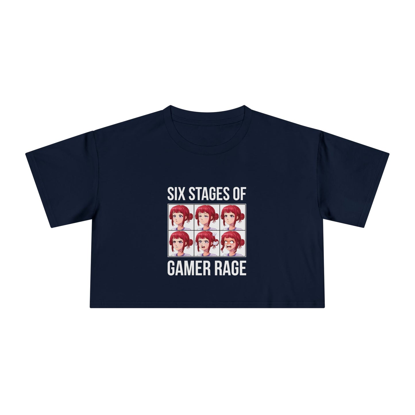 Six Stages of Gamer Rage (Female Version)