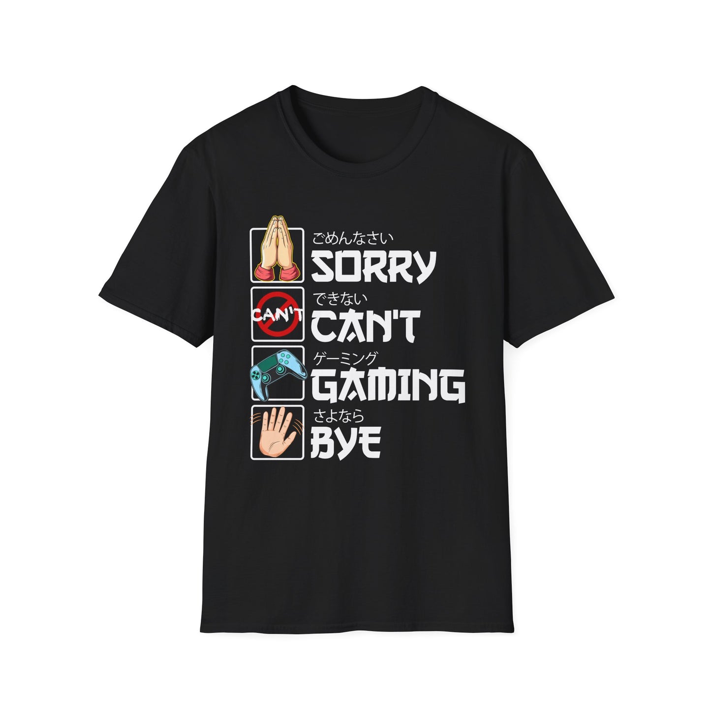 Sorry. Can't. Gaming. Bye. (Anime Version)