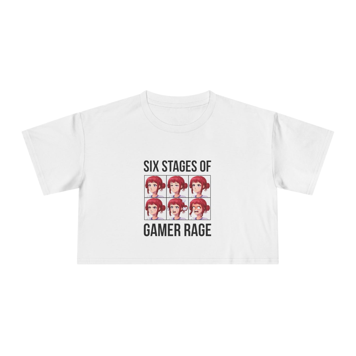 Six Stages of Gamer Rage (Female Version)
