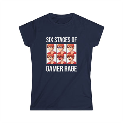 Six Stages of Gamer Rage (Male Version)
