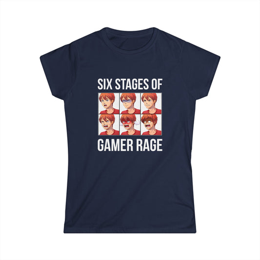 Six Stages of Gamer Rage (Male Version)