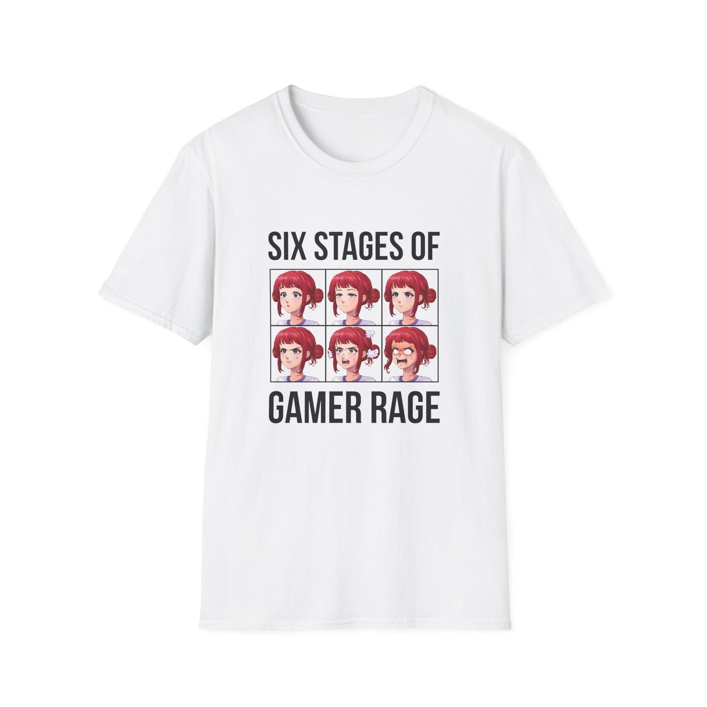 Six Stages of Gamer Rage (Female Version)