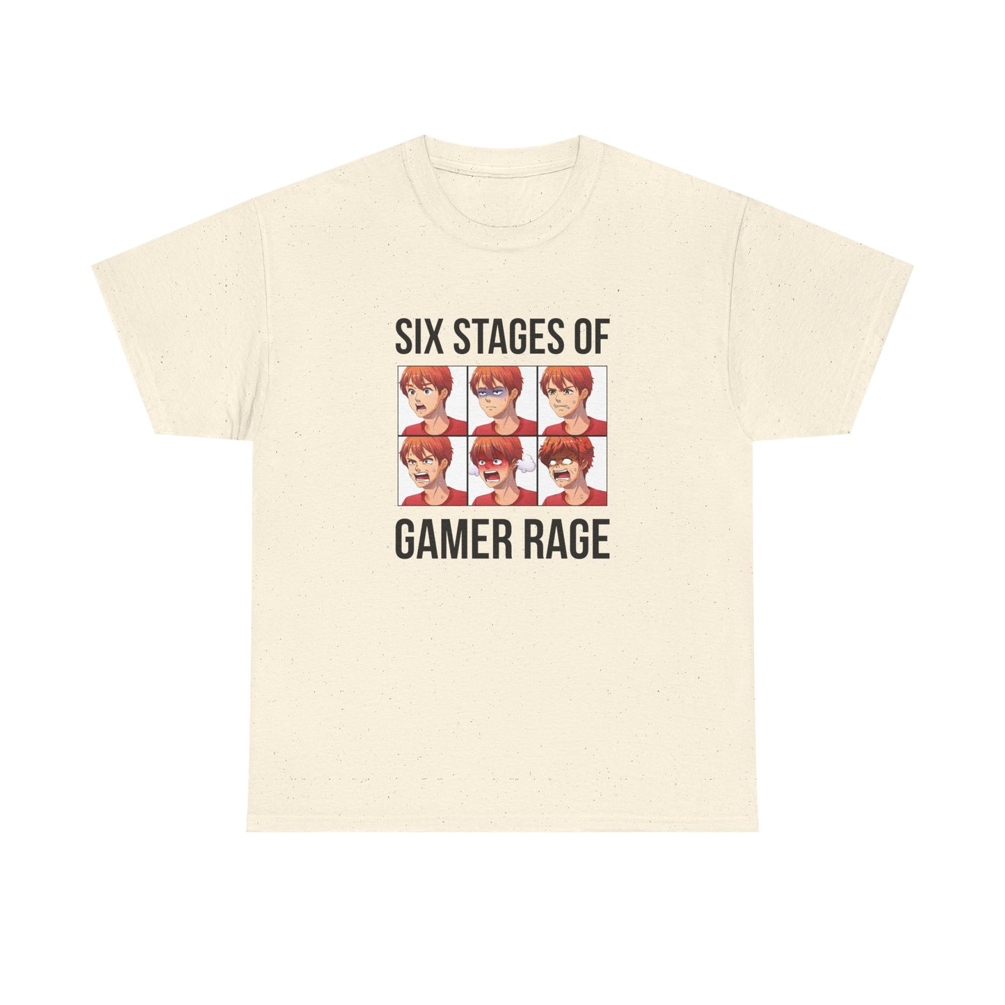 Six Stages of Gamer Rage (Male Version)