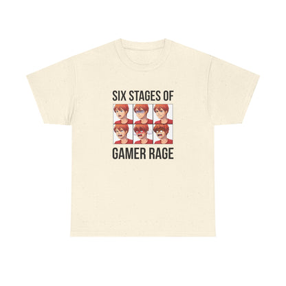 Six Stages of Gamer Rage (Male Version)