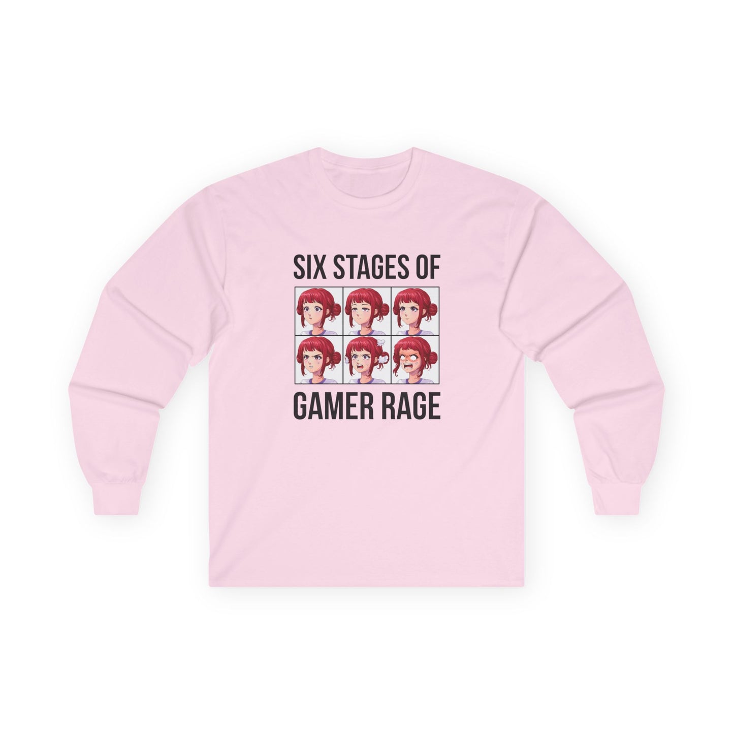 Six Stages of Gamer Rage (Female Version)