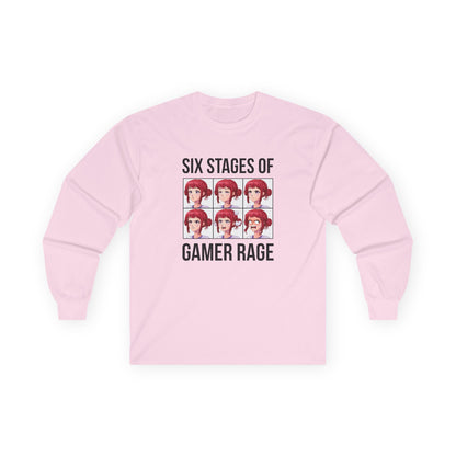 Six Stages of Gamer Rage (Female Version)