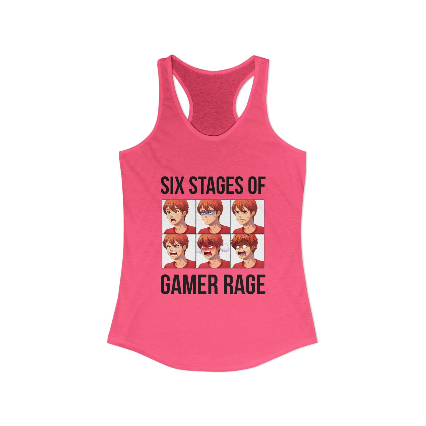 Six Stages of Gamer Rage (Male Version)