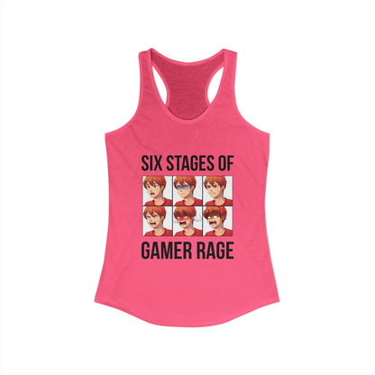 Six Stages of Gamer Rage (Male Version)