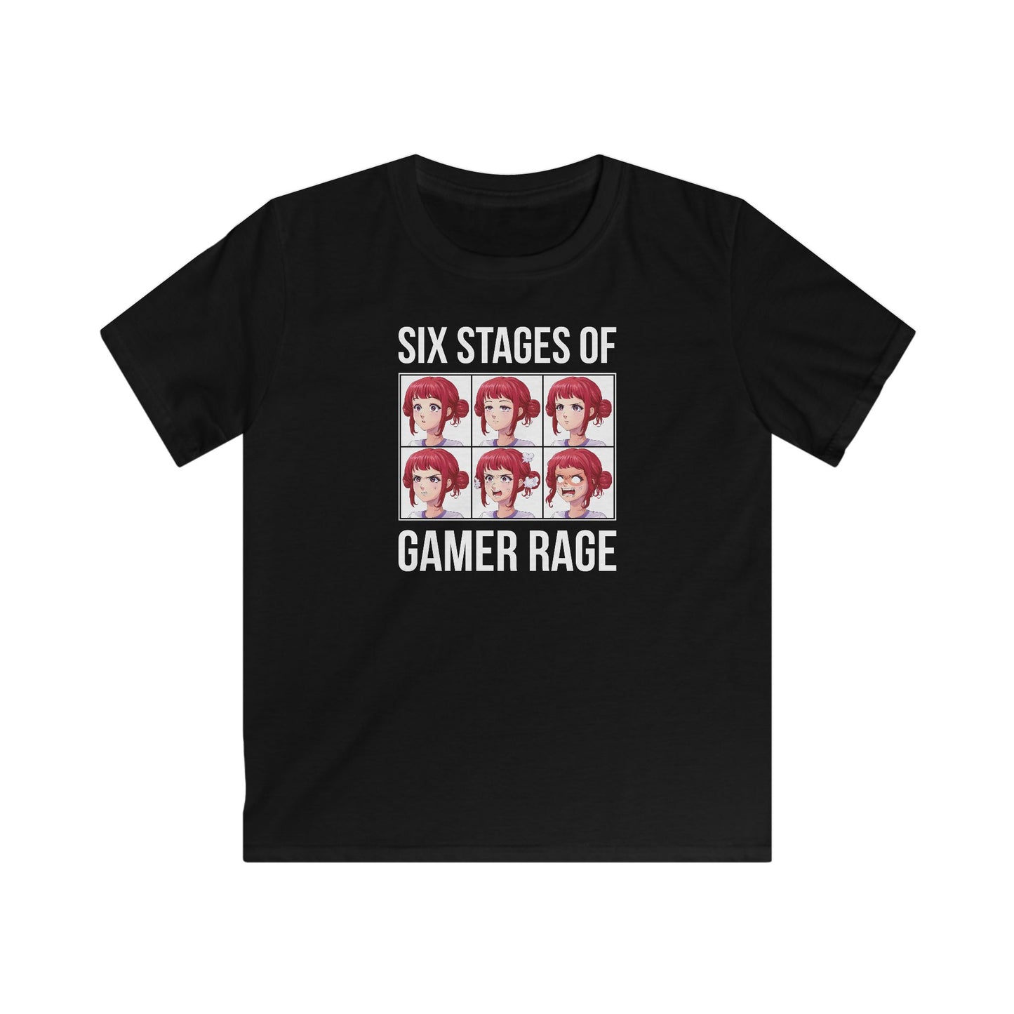 Six Stages of Gamer Rage (Female Version)