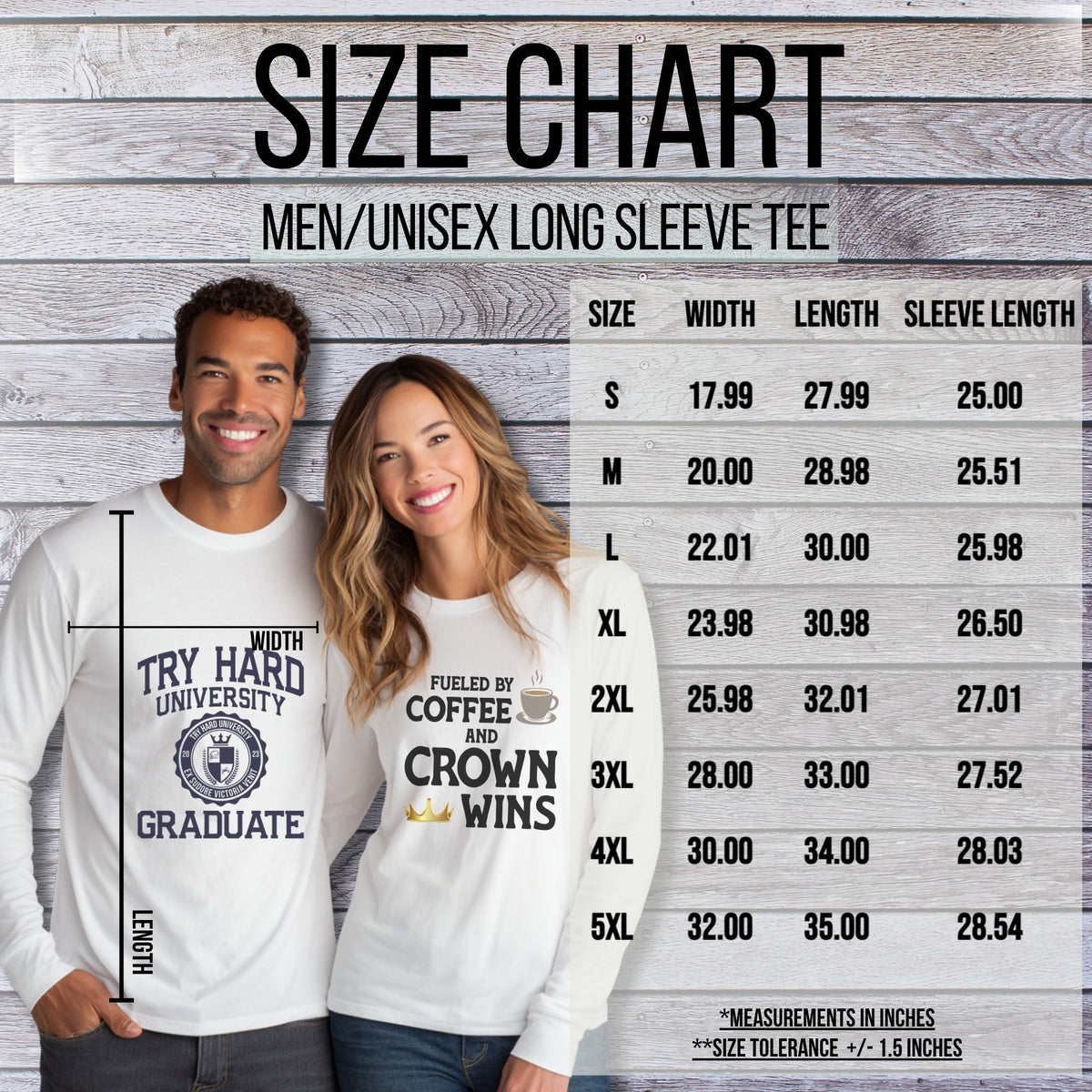 Men/Unisex Long Sleeve Tee